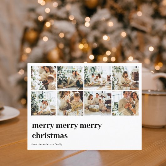 Foto van Collage Family | Vroegere kerst Briefkaart