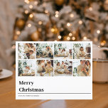 Foto van Collage Family | Vrolijk kerstfeest Briefkaart<br><div class="desc">Foto van Collage Family | Vrolijk kerstfeest</div>