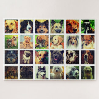 Foto van Collage Jigzaag Puzzle van honden Legpuzzel