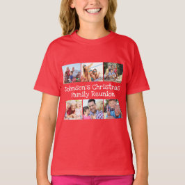 Foto van Collage Kerstfamilie Reunion Girls T-shirt