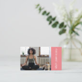 Foto van Collage Modern Coach yoga als fitnesstrai Visitekaartje (Staand voorkant)