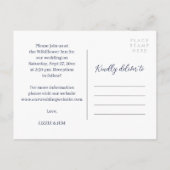 Foto van Collage Navy Je bent uitgenodigd voor een Uitnodiging Briefkaart (Achterkant)