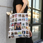 Foto van Collage Unique Personalized 33 Foto Tote Bag<br><div class="desc">Fotocollage Unieke gepersonaliseerde 33 Fotosjabloon tas van Ricaso</div>