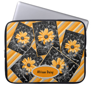 Foto van Color Splash Spring Flash African Daisy Laptop Sleeve