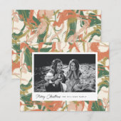 Foto van Colorful Abstract Merry Kerstmis Feestdagenkaart (Voorkant / Achterkant)