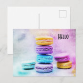 Foto van Colorful Delicious Macarons Briefkaart (Voorkant / Achterkant)