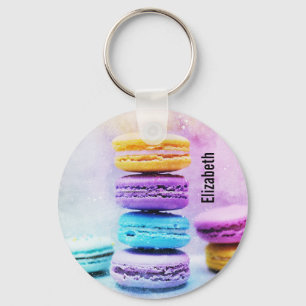 Foto van Colorful Delicious Macarons Sleutelhanger