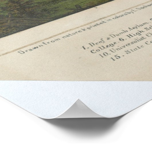  foto van Columbus OH (1867) Poster (Hoek)