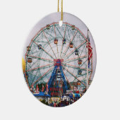 Foto van Coney Island Wonder Wheel Keramisch Ornament (Rechts)