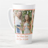 Foto van Cool Best Mam Ever Moederdag Latte Mok (Linkerhoek)