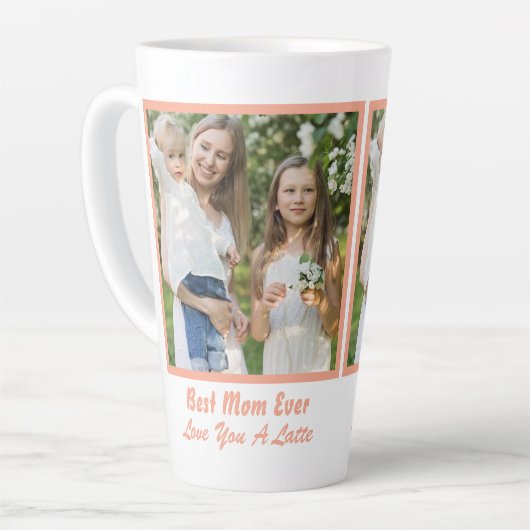 Foto van Cool Best Mam Ever Moederdag Latte Mok (Linkerhoek)