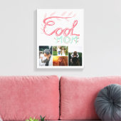 Foto van Cool Mam Hand Lettering Moederdag 4 Canvas Afdruk (Insitu (Woonkamer))