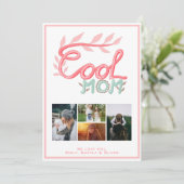 Foto van Cool Mam Hand Lettering Moederdag 4 Feestdagenkaart (Staand voorkant)