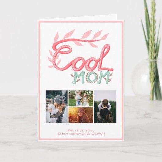 Foto van Cool Mam Hand Lettering Moederdag 4 Kaart (Voorkant)