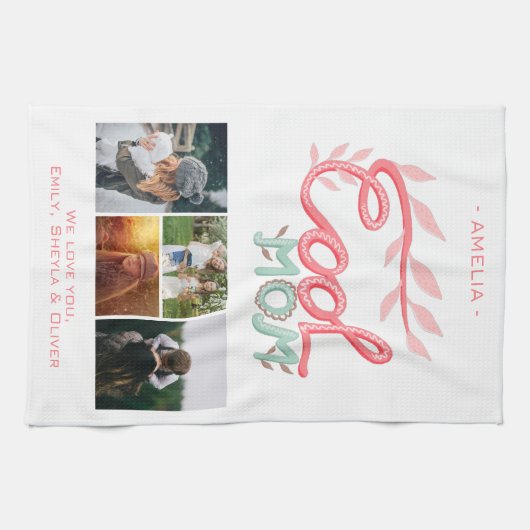 Foto van Cool Mam Hand Lettering Moederdag 4 Theedoek (Horizontaal)