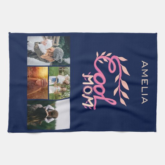 Foto van Cool Mam Hand Lettering Moederdag 4 Theedoek (Horizontaal)