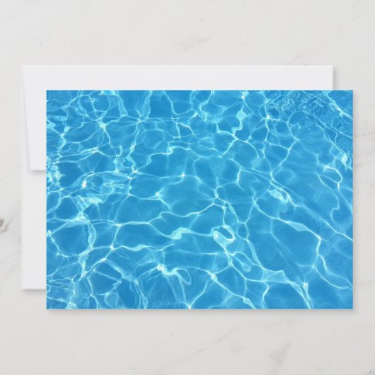 Foto van Cool Pool Party | Zwemwaterdag Kaart (Achterkant)