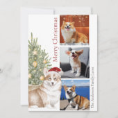 Foto van Corgi-kerstboom Pet Dog Feestdagenkaart (Voorkant)