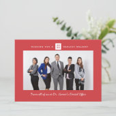 Foto van Corporate Kantoor Feestdagenkaart (Staand voorkant)