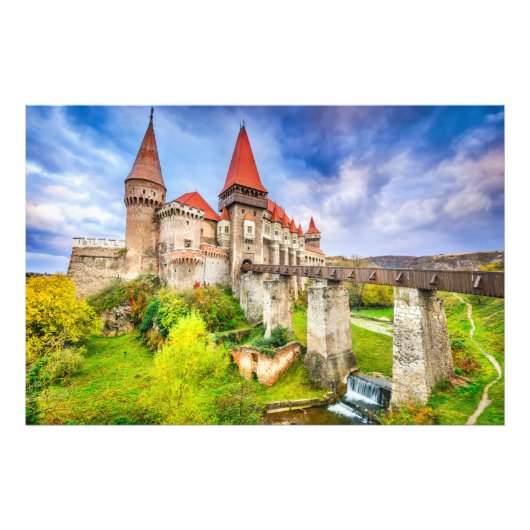 Foto van Corvin castle Afdruk (Voorkant)