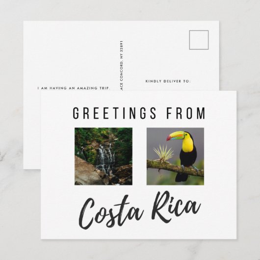 Foto van Costa Rica Briefkaart (Voorkant / Achterkant)