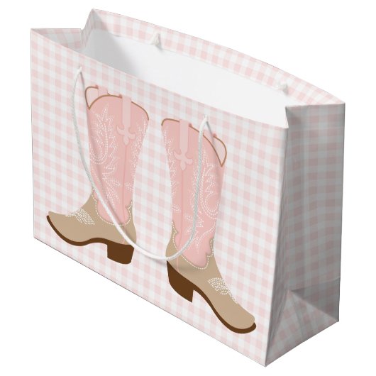 Foto van Cowgirl Pink Groot Cadeauzakje (Achterkant Gekanteld)
