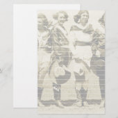 Foto van Cowmeiden in een lijn Briefpapier (Voorkant / Achterkant)