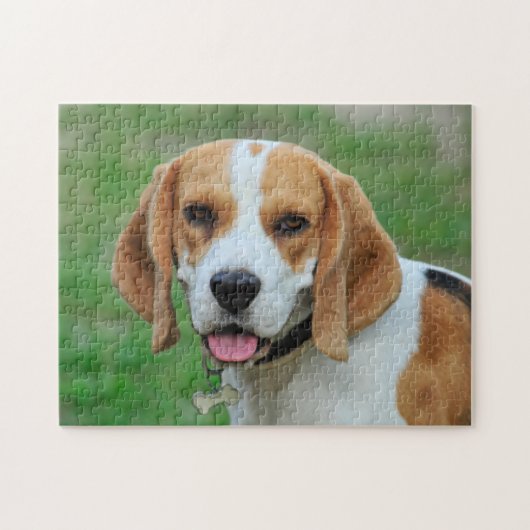 Foto van creëer Family Pet Dog Legpuzzel (Horizontaal)