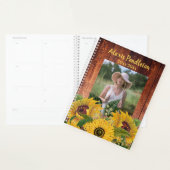 Foto van creëer Your Ewn Rustic Wood Sunflower Planner (Display)