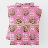 Foto van creëer Your Own Happy Birthday Inpakpapier Vel (In situ)