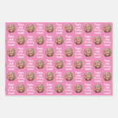 Foto van creëer Your Own Happy Birthday Inpakpapier Vel (Voorkant)