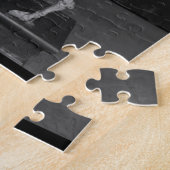 Foto van Creepy Bighorn Sheep gemonteerd Skeleton  Legpuzzel (Zijkant)