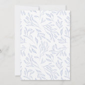 Foto van Cross & Blue Greenery in Loving Memory Aankondiging (Achterkant)