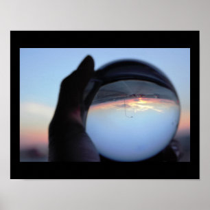 Foto van Crystal Ball Sunset Poster