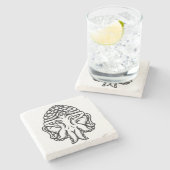 Foto van Cthuda - Marble Onderzetters (Zijkant)