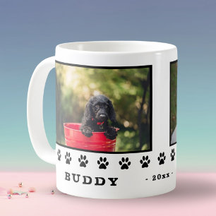 Foto van Cute 2 Dogs Black Paws Holiday Koffiemok