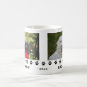 Foto van Cute 2 Dogs Black Paws Holiday Koffiemok (Center)