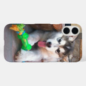 Foto van Cute Alaskan Malamute Puppy Case-Mate iPhone Case (Achterkant (horizontaal))