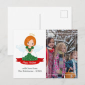 Foto van Cute Angel Prettige feestdagen (Voorkant / Achterkant)