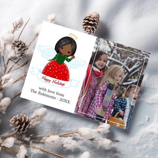 Foto van Cute Angel Prettige feestdagen Feestdagenkaart