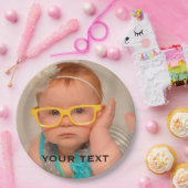 Foto van Cute Baby Family Papieren Bordje (Feest)