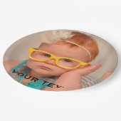 Foto van Cute Baby Family Papieren Bordje (Gekanteld)