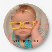 Foto van Cute Baby Family Papieren Bordje (Voorkant)