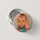 Foto van Cute Baby Family Ronde Button 3,2 Cm (Voorkant /achterkant)