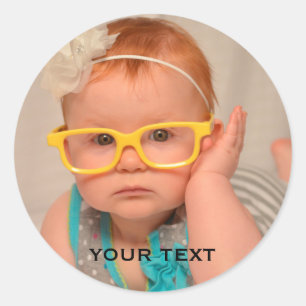 Foto van Cute Baby Family Ronde Sticker