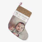 Foto van Cute Baby's 1'st Kerststerren Kleine Kerstsok (Voorkant (Hangend))