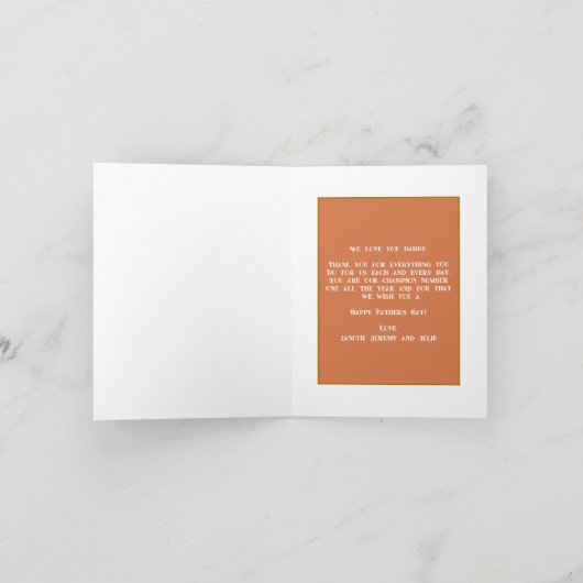 Foto van Cute Best Pap Ever Golfer Fathers Day Kaart (Binnen)