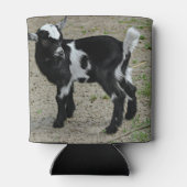 Foto van Cute Black en White Baby Goat Blikjeskoeler (Achterkant)