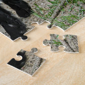 Foto van Cute Black en White Baby Goat Legpuzzel (Zijkant)
