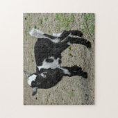 Foto van Cute Black en White Baby Goat Legpuzzel (Verticaal)